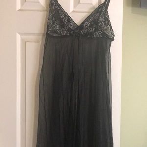 Black sheer lingerie